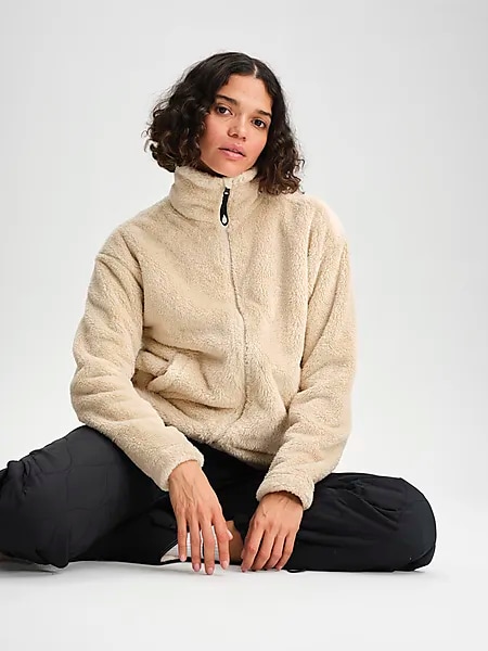 387744101102 EVEREST W Cozy Pile Jacket 387744101102 EVEREST W Cozy Pile Jacket Model01 Detail