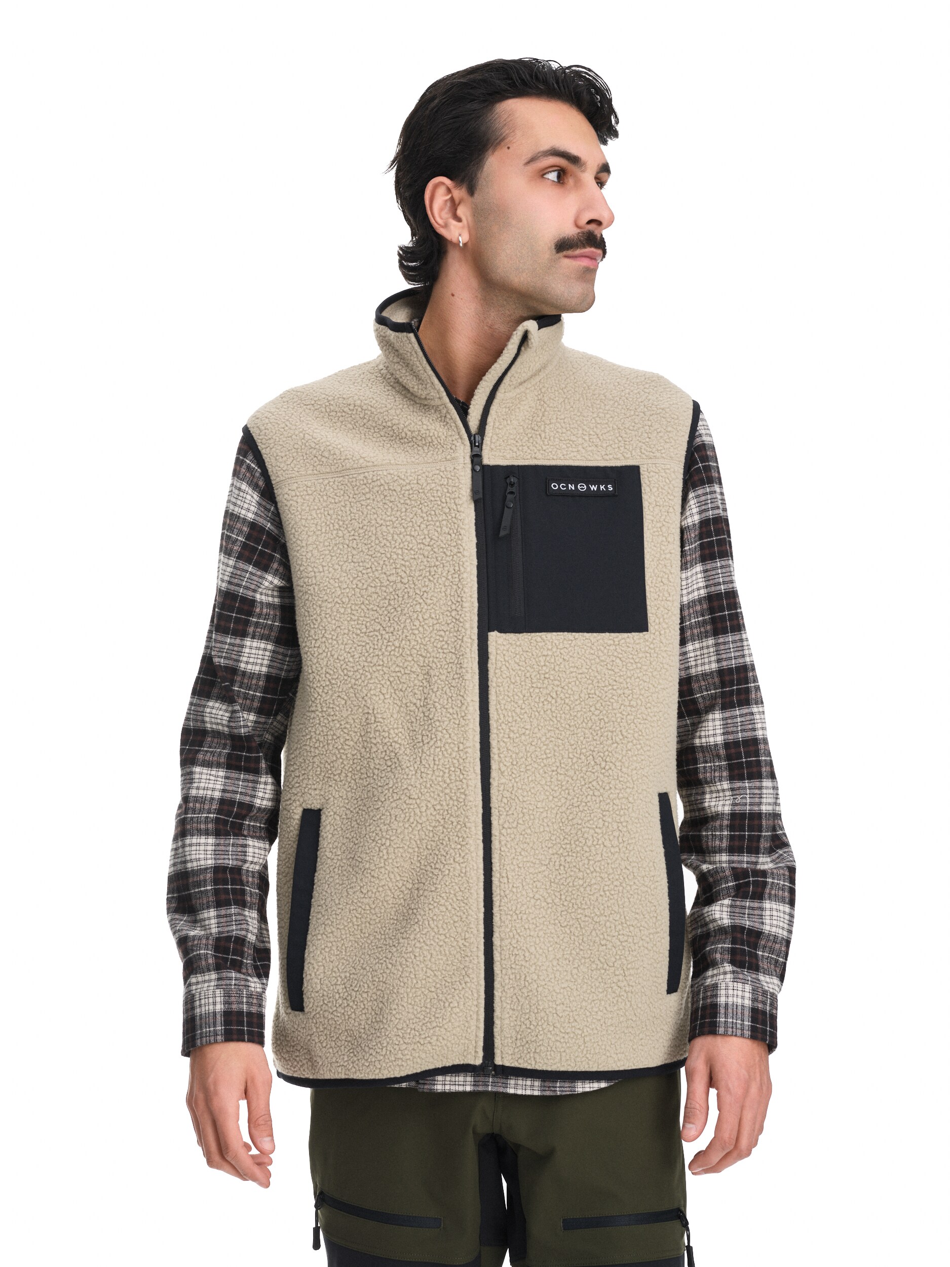 
OCEAN WORKS, 
Pile Zip Vest M, 
Detail 1
