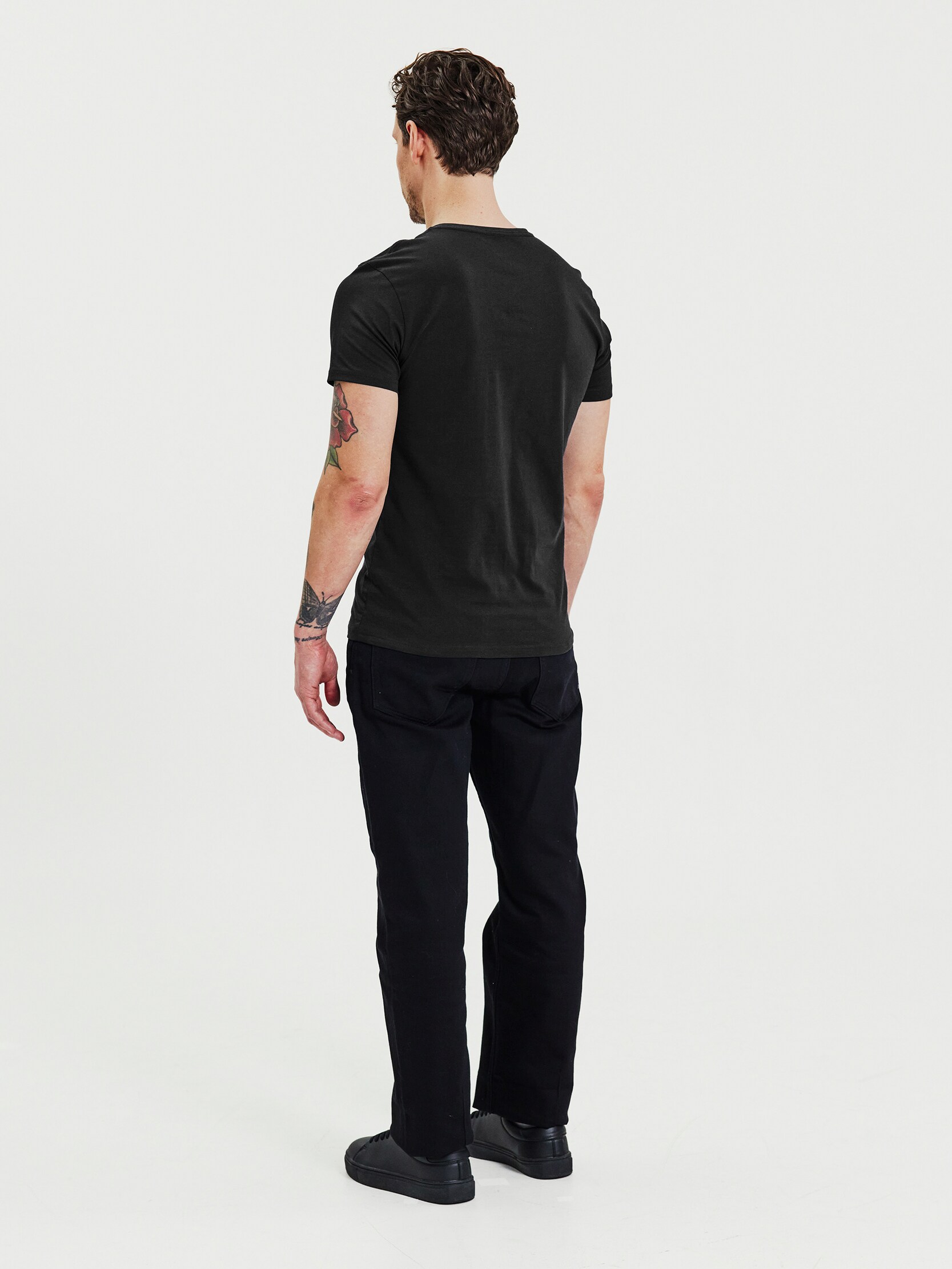 BREAD & BOXERS, M 2 PACK CREW NECK