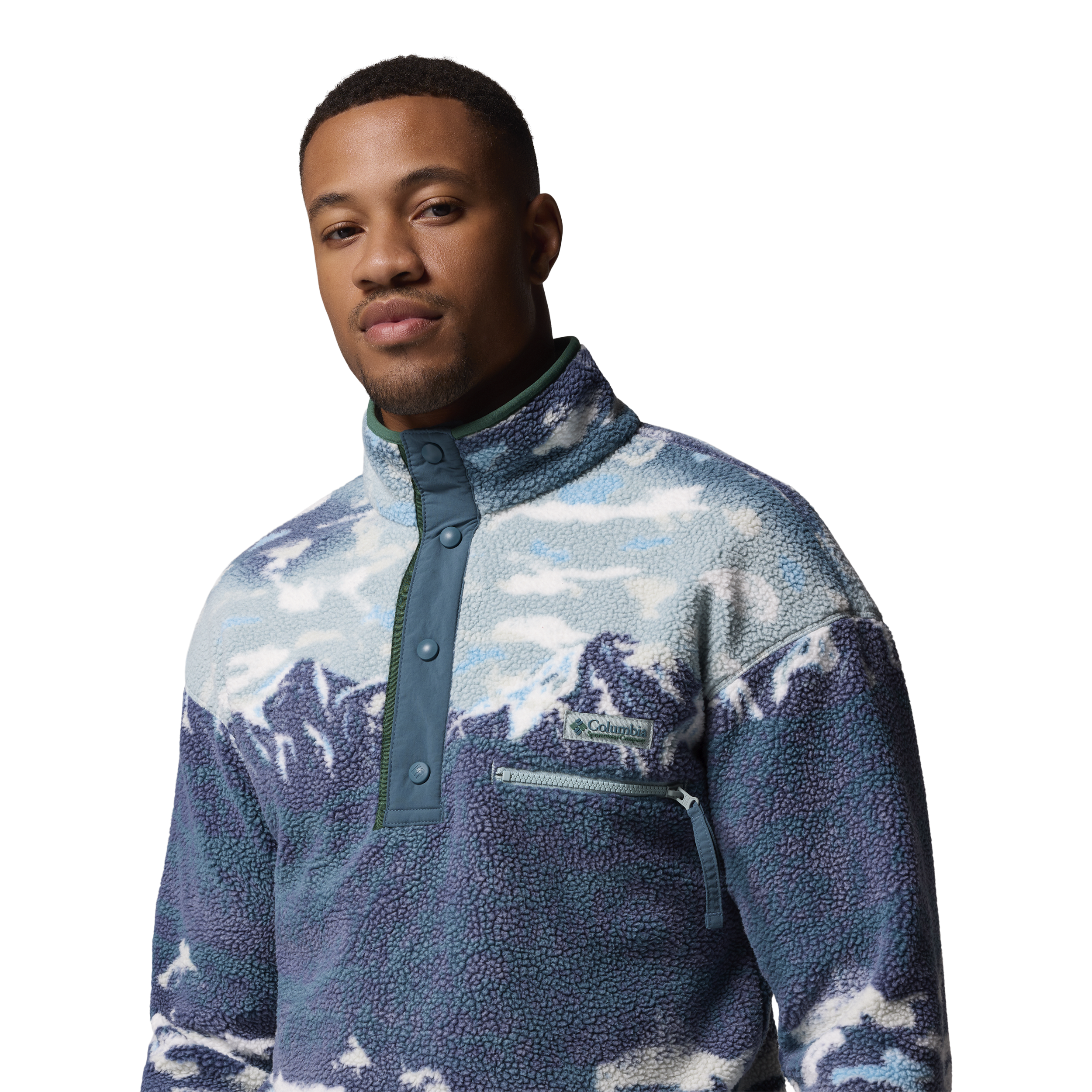 COLUMBIA, M Helvetia&trade; Ii Printed Half Snap Fleece