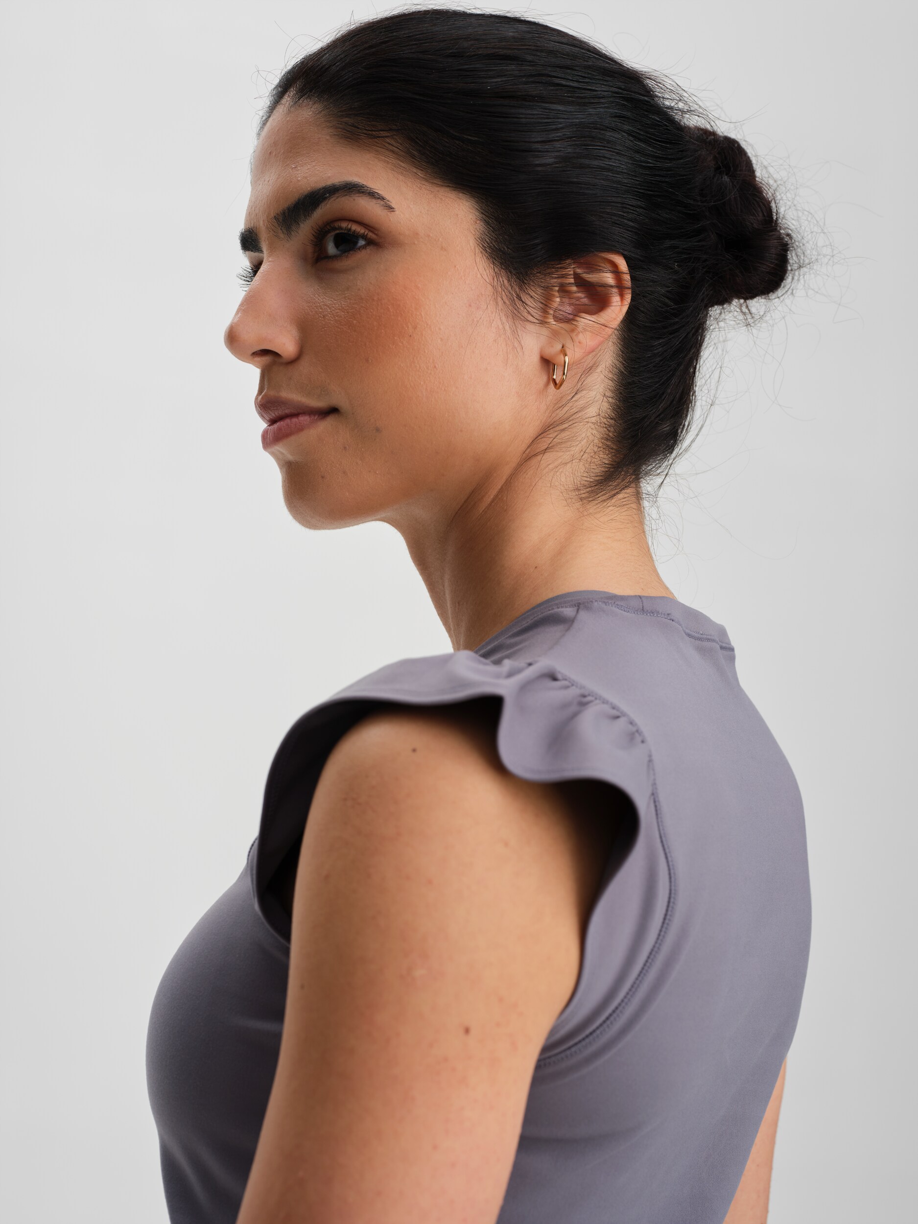 SOC, W Soft Fitness Frill Top