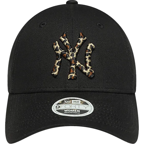 New Era New York Yankees MLB Leopard Camouflage Black 9Forty Adjustable Women Cap - One-Size New Era New York Yankees MLB Leopard Camouflage Black 9Forty Adjustable Women Cap - One-Size