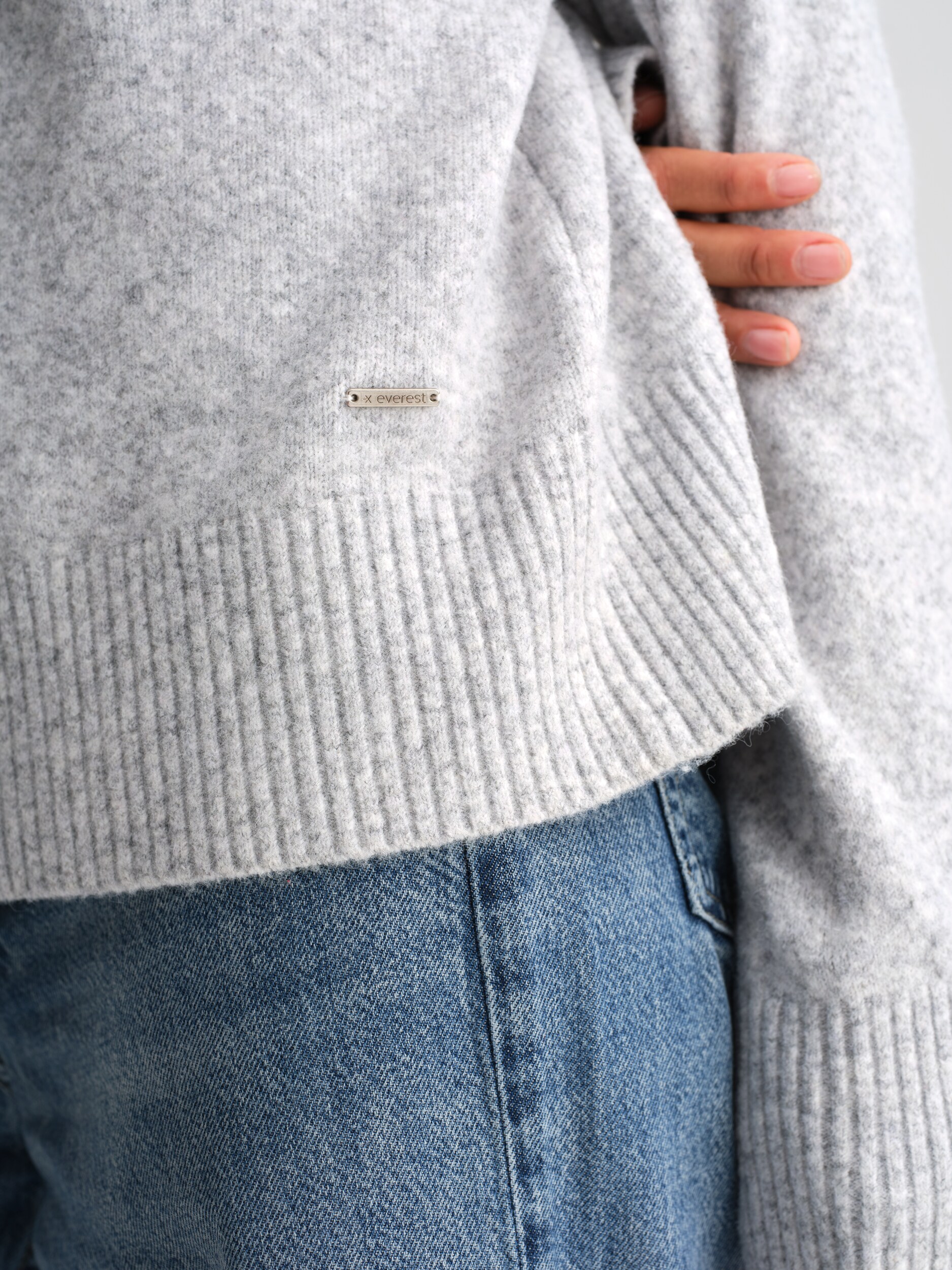 EVEREST, Meru Knitted Sweater, stickad tr&ouml;ja, dam