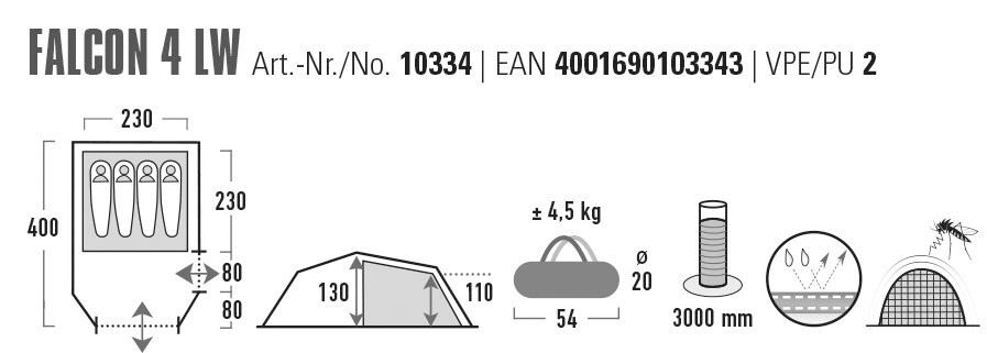 HIGH PEAK, Falcon 4 Lw