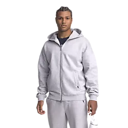M Heavy Zip Hood - Light Grey Melange Model01 Small1x1