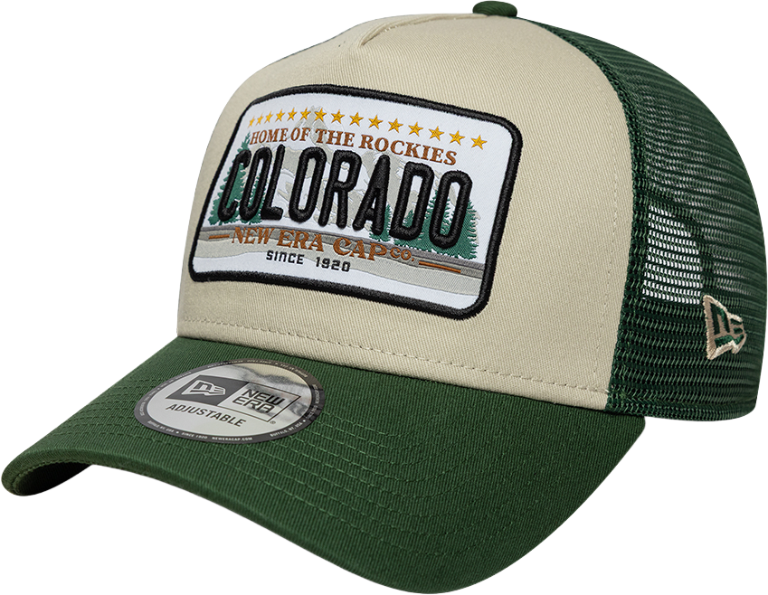 
NEW ERA, 
NE LICENCE PLATE TRUCKER, 
Detail 1
