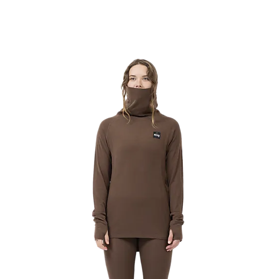 397817102102 EIVY W Icecold Merino Wool Gaiter Rib Top 397817102102 EIVY W Icecold Merino Wool Gaiter Rib Top Model01 Detail