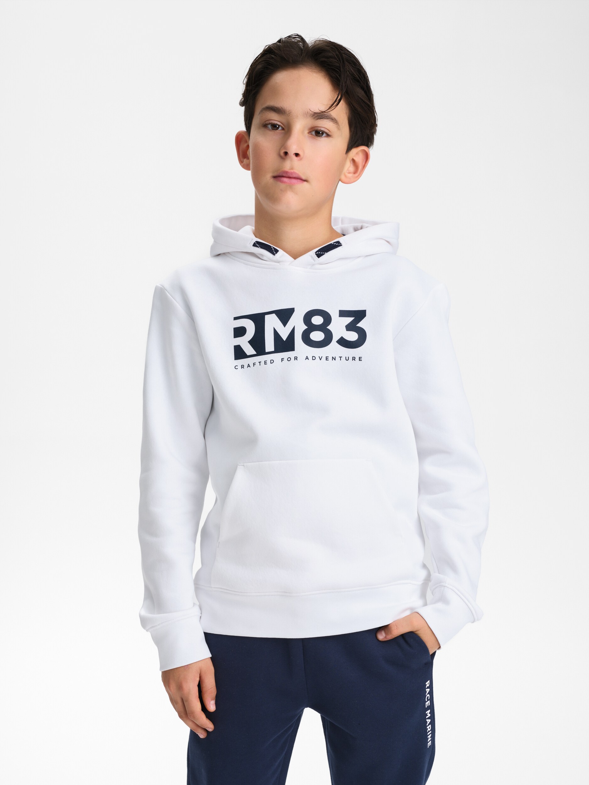 
RACE MARINE, 
J RACE LOGO HOOD, 
Detail 1
