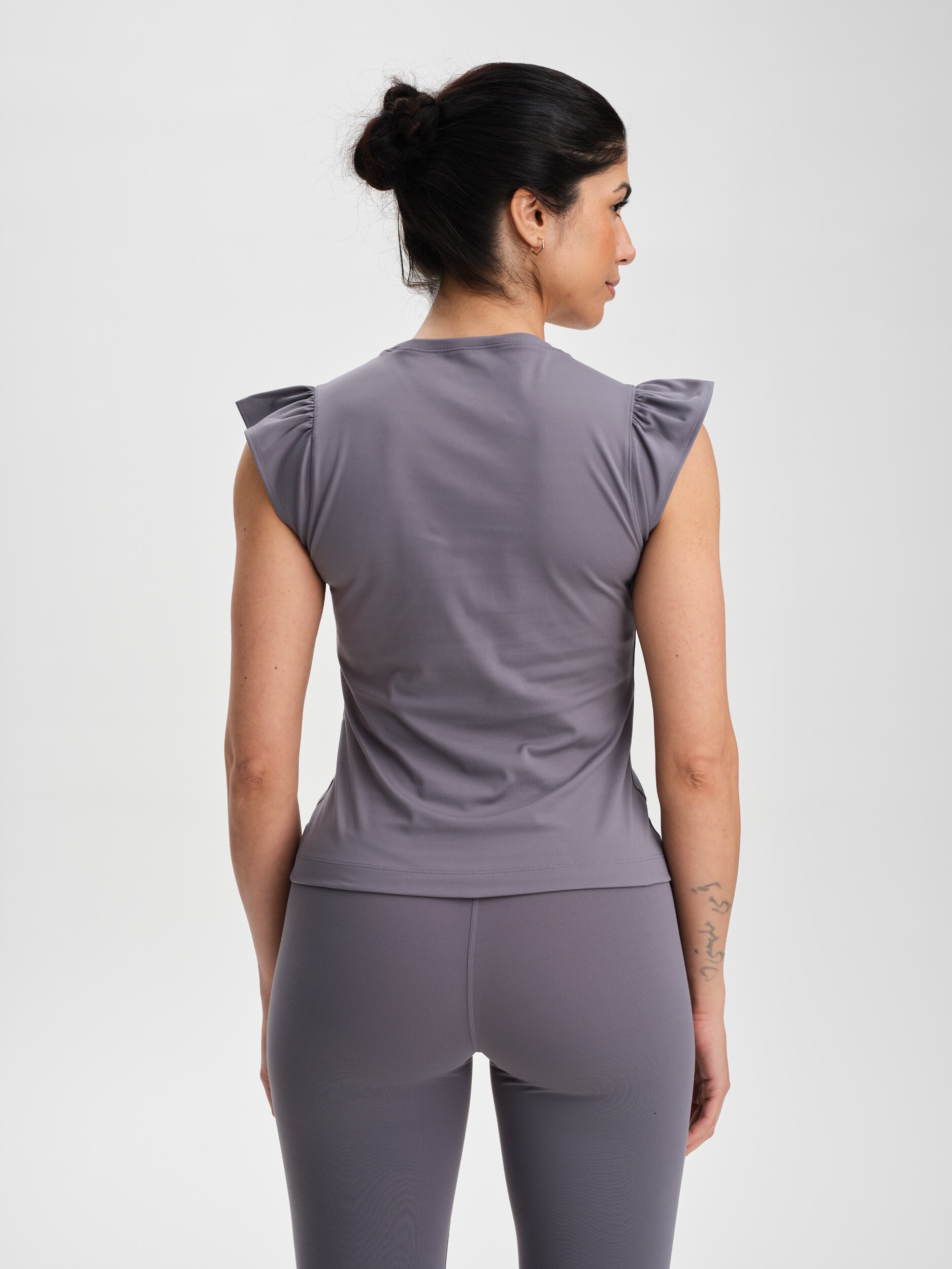 SOC, W Soft Fitness Frill Top