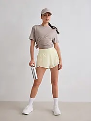 W RUNNING SHORTS - LEMON WHITE Model01 Small1x1