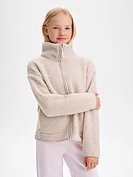 J PILE JACKET - WARM SAND Model01 Small1x1