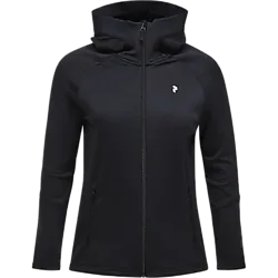 W Rider Essentials Zip Hood - Black Standard Small1x1