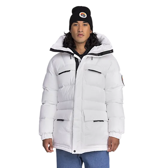 Winter Jacket White Parka Mens EVEREST U Arctic Parka Everest Outdoor