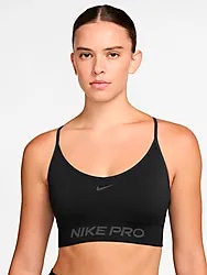 NIKE PRO SEAMLESS WOMEN'S LIGHT-SUP - BLACK Model01 Small1x1