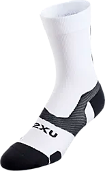 VECTR LIGHT CUSHION CREW SOCKS - WHITE/BLACK Standard Small1x1