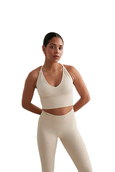 395117102101 AIMÂŽN Shape Seamless Cross Back Bralette 395117102101 AIMÂŽN Shape Seamless Cross Back Bralette Model01 Detail