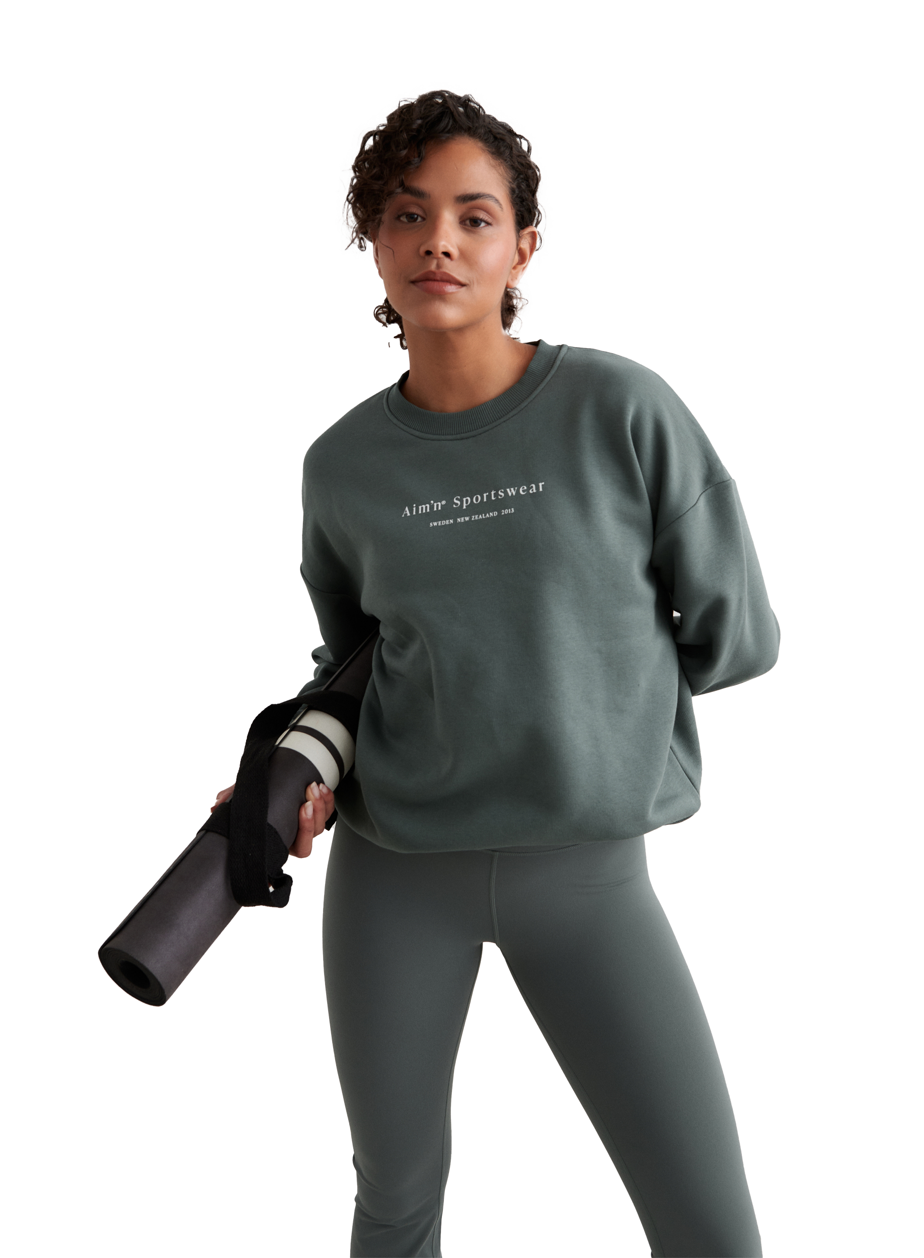 
AIM&acute;N, 
W Serif Sweatshirt, 
Detail 1
