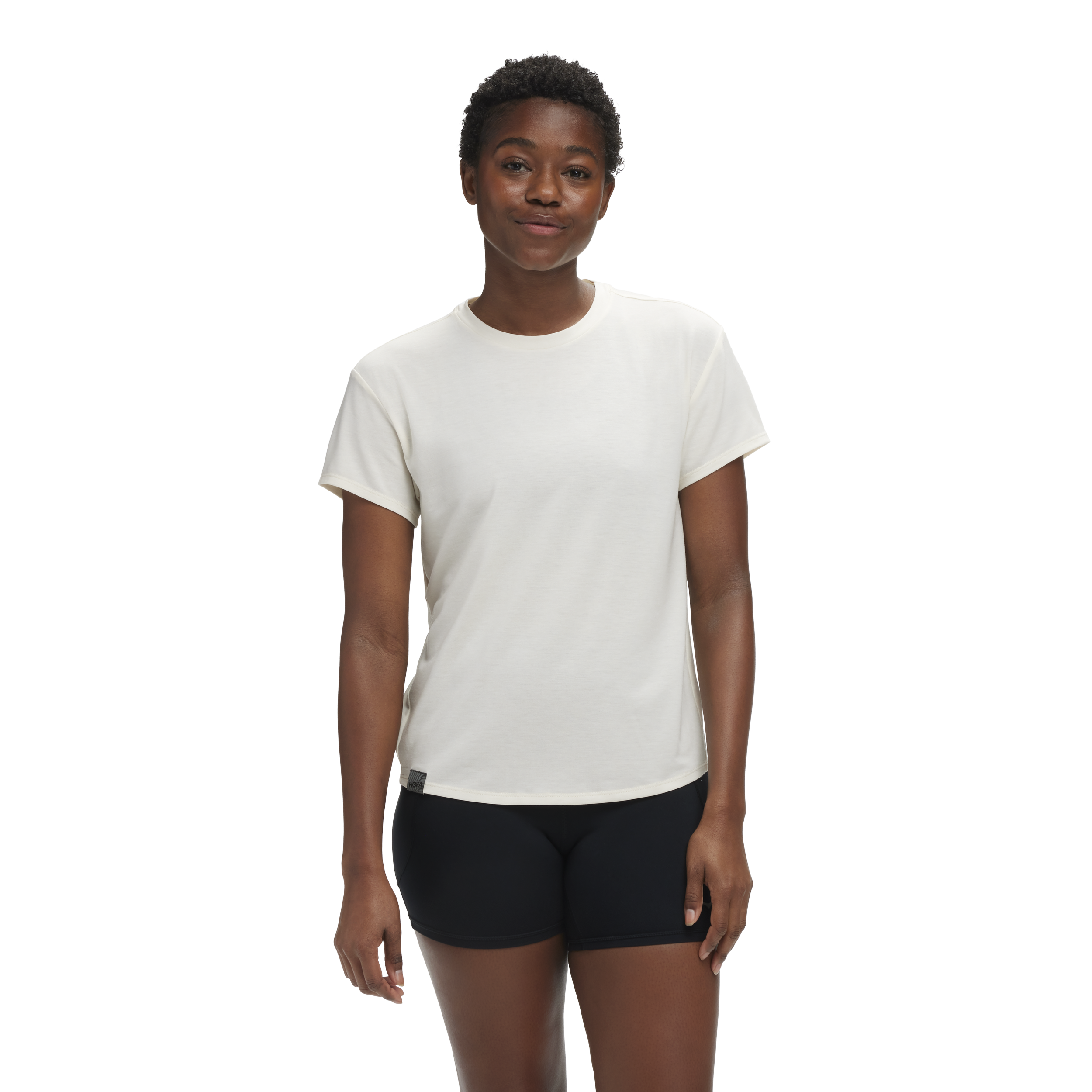 
HOKA, 
W&nbsp;hoka&nbsp;essential&nbsp;tee&nbsp;black&nbsp;l, 
Detail 1
