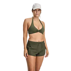 W Beach Shorts - Khaki Tree Green Model01 Small1x1