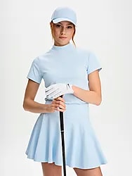 W GOLF MOCK NECK - ICE BLUE Model01 Small1x1
