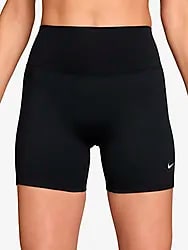 NIKE ONE WOMEN'S HIGH-WAISTED 5" BI - BLACK/WHITE Model01 Small1x1
