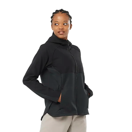 387941101101 SALOMON W Runlife Hoodie 387941101101 SALOMON W Runlife Hoodie Model01 Detail