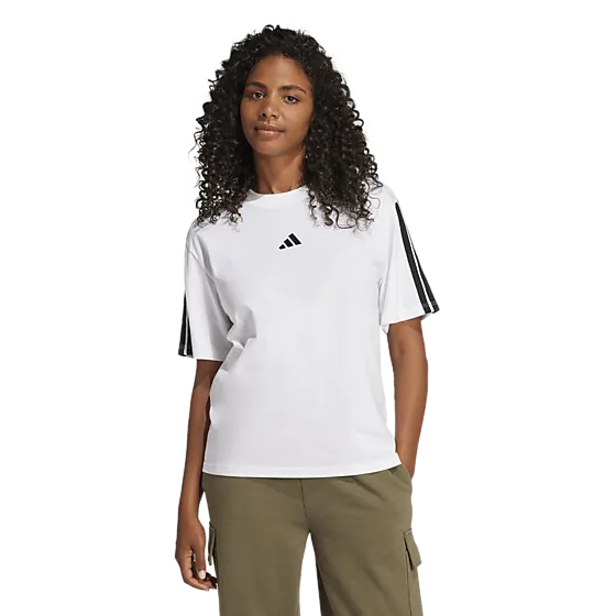 400018102102 ADIDAS W 3S Sj Bf Tee 400018102102 ADIDAS W 3S Sj Bf Tee Model01 Detail
