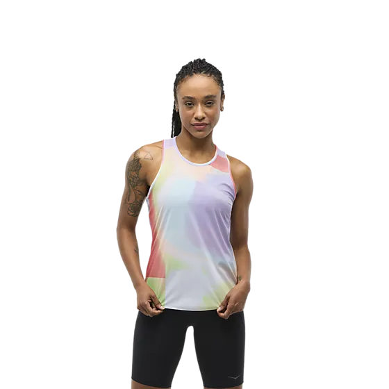 400852103102 HOKA W Airolite Run Tank 400852103102 HOKA W Airolite Run Tank Model01 Detail