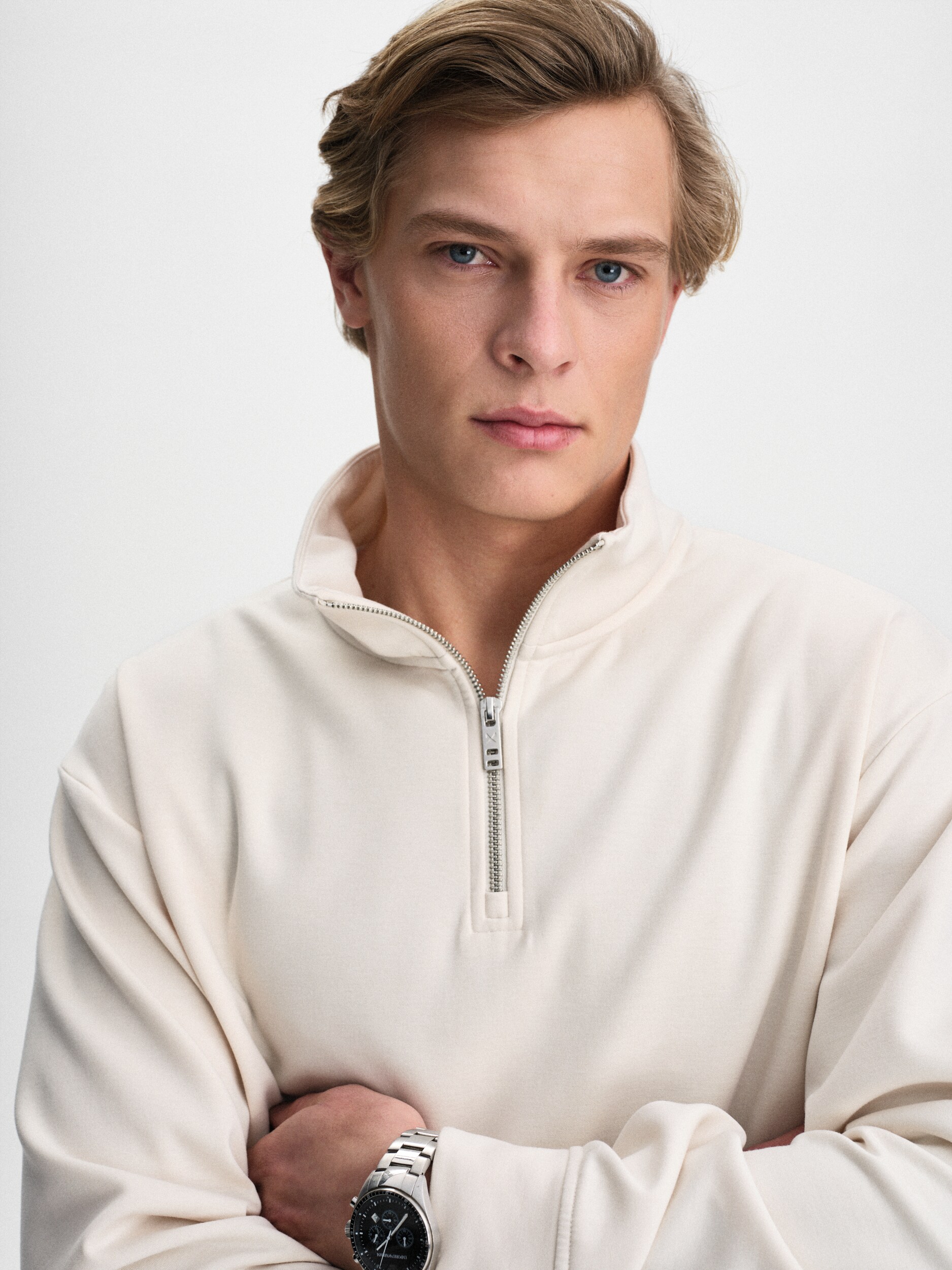 SOC, M SOFT HALF ZIP