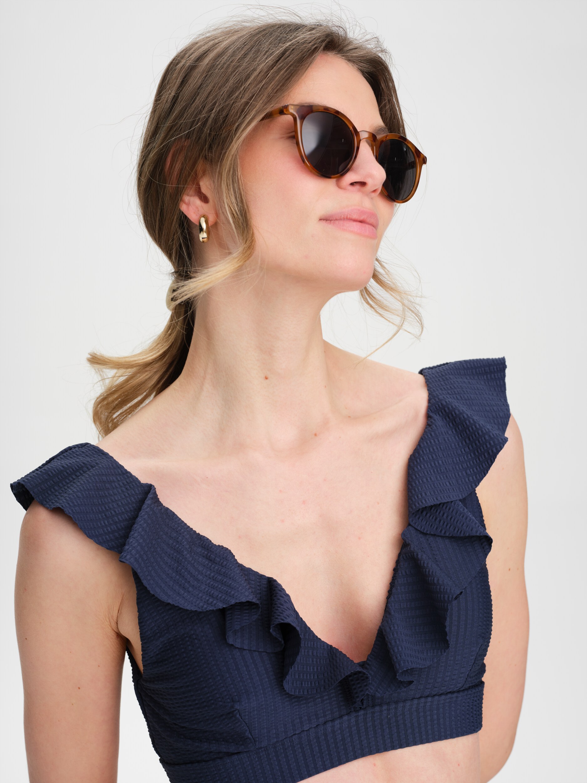 RACE MARINE, W Anthea Flounced Top