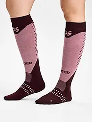Core Heavy Wool Ski Sock - Bordeaux Model01 Small1x1