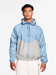 W WINDRUNNER LINED JACKET - HYDROGEN BLUE Model01 Small1x1