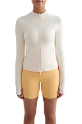 Sense Zip Jacket - Almond White Model01 Small1x1