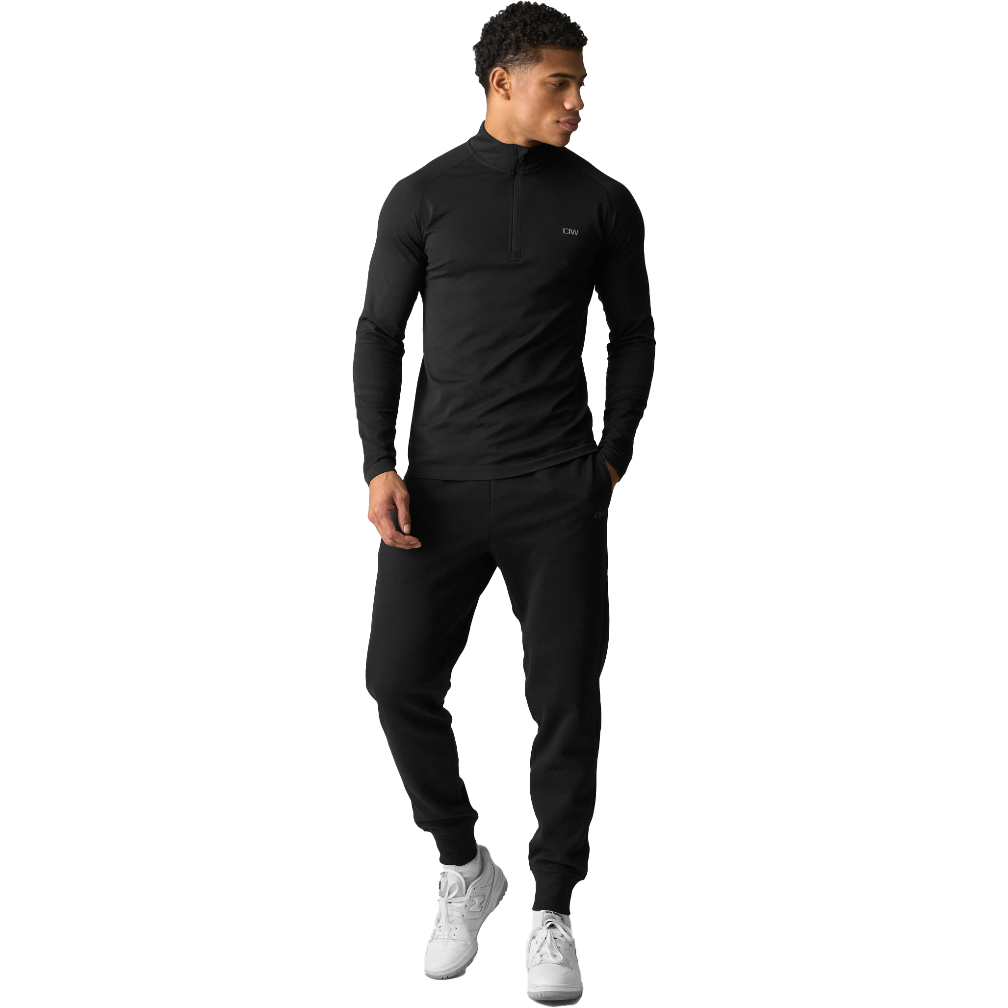 ICANIWILL, M Essential Seamless &frac14; Zip Long Sleeve
