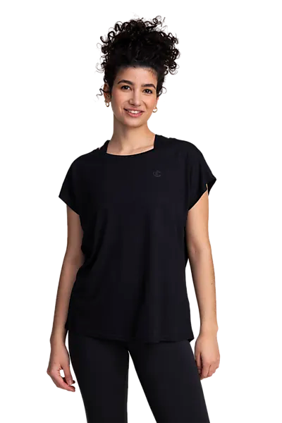 701883101101 ICONIC  Pulse Loose Tee W 701883101101 ICONIC Pulse Loose Tee W  Model01 Detail