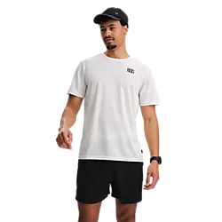 M Run Graphic Mesh Tee - Offwhite Model01 Small1x1