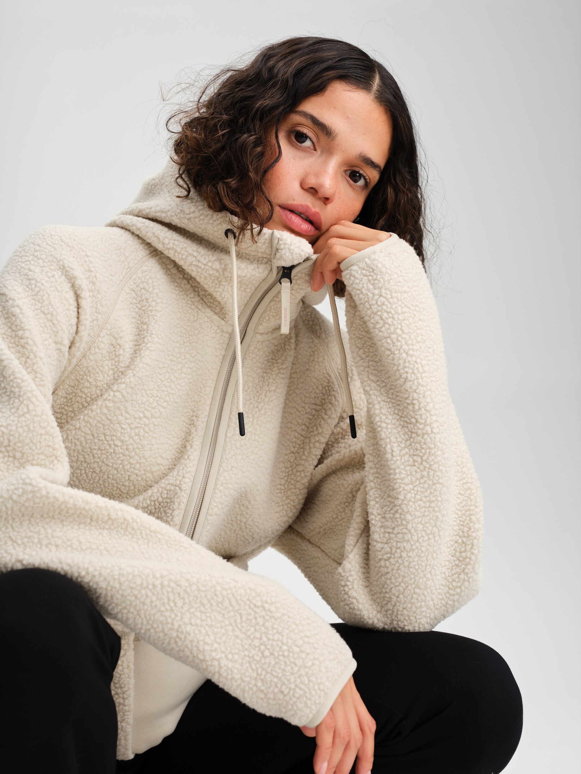 EVEREST, Pile Long Hood, Pitk&auml; Fleecetakki, Naisten