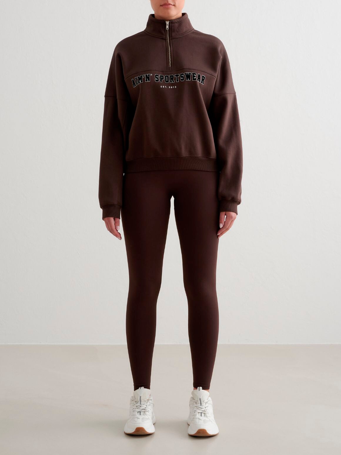 AIM&acute;N, W Varisty Sweat Half Zip