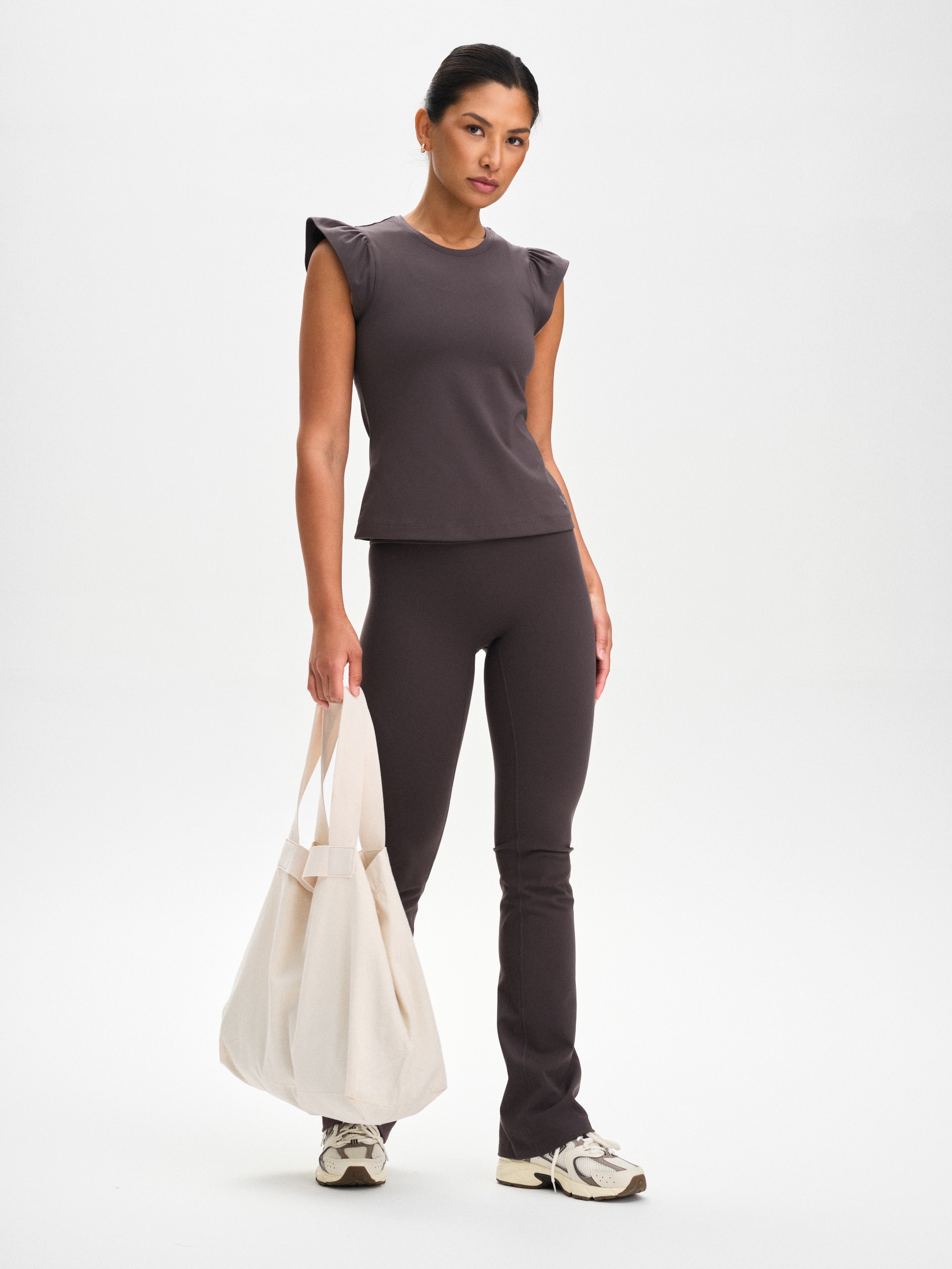 SOC, W Soft Fitness Frill Top