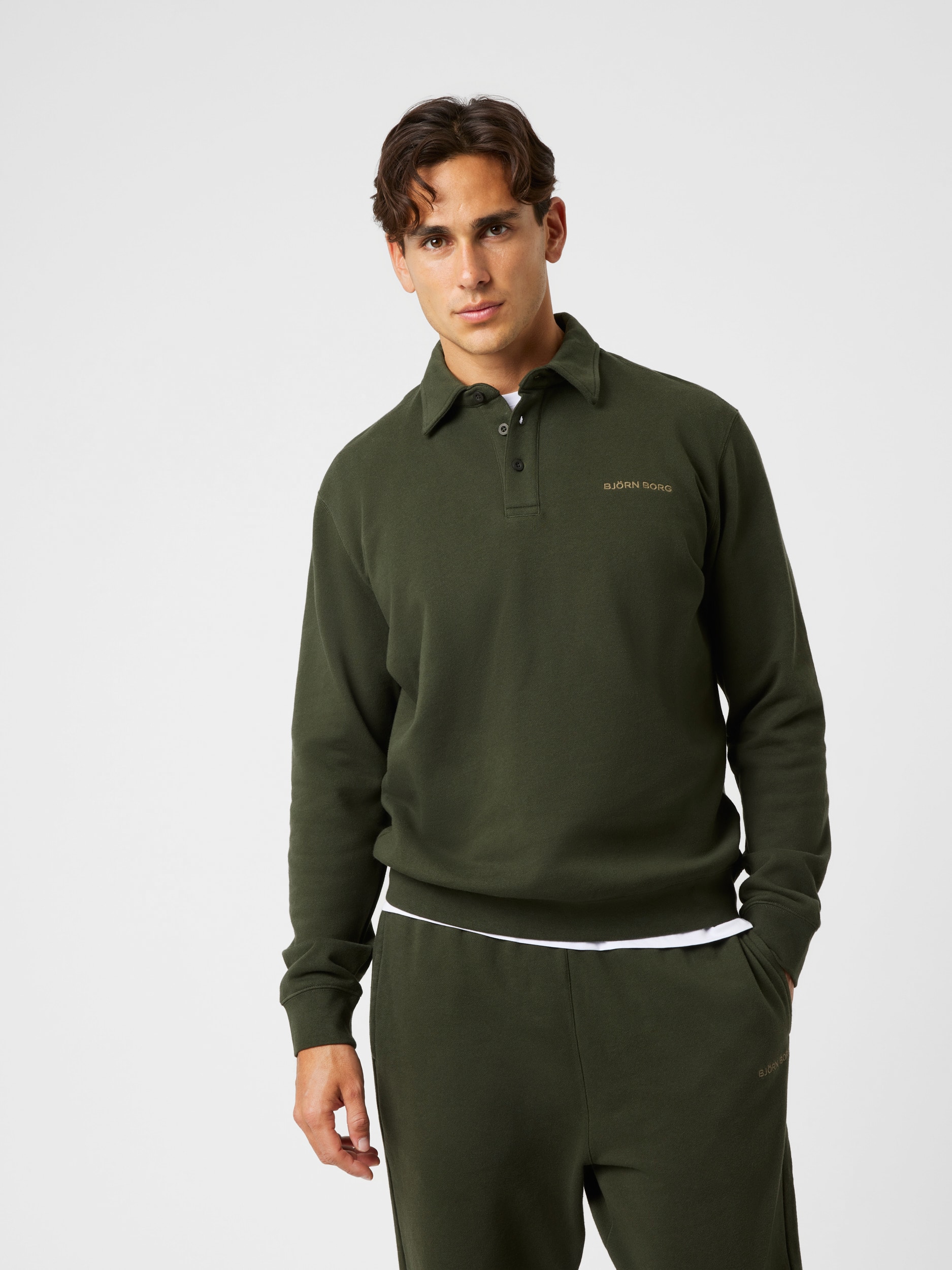 
BJ&Ouml;RN BORG, 
M BORG CLASSIC POLO SWEATSHIRT, 
Detail 1
