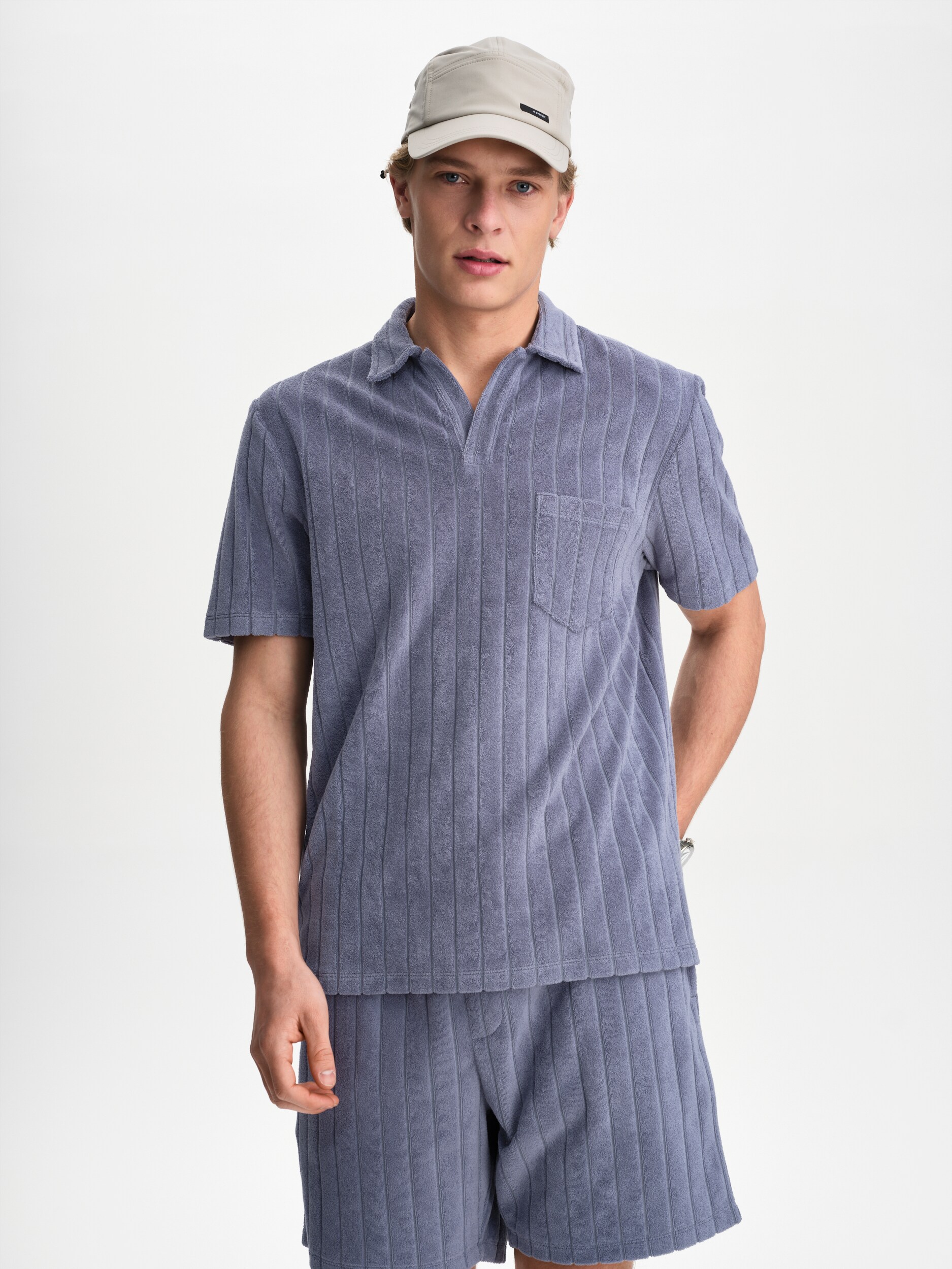 
RACE MARINE, 
M Sea Terry Piqu&eacute;, 
Detail 1
