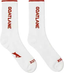 SIGNATURE SOCKS - WHITE/ORANGE Standard Small1x1
