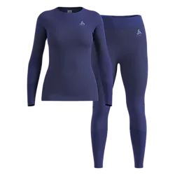 W FUNDAMENTALS PERFORMANCE WARM SET LONG - SKIPPER BLUE Standard Small1x1