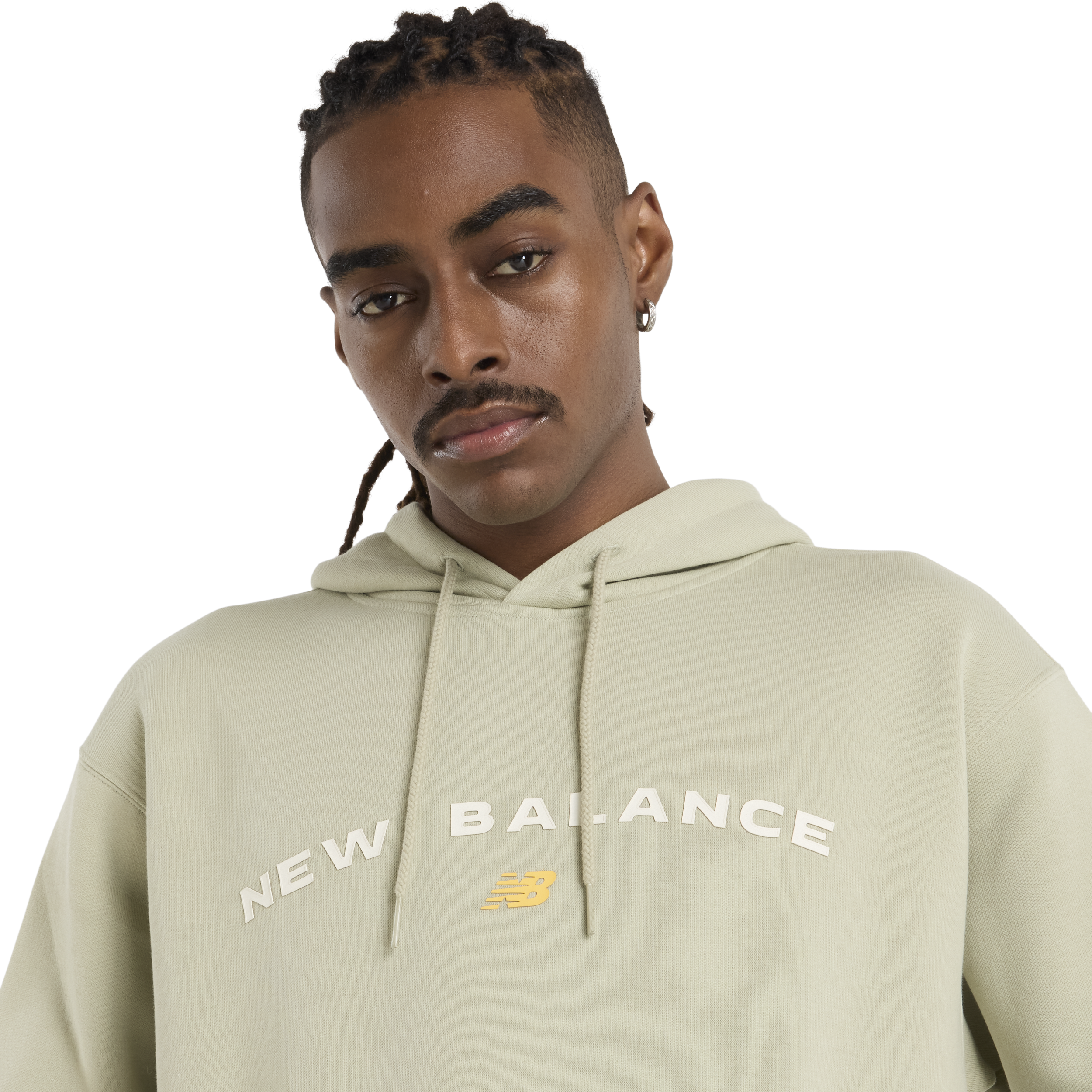 NEW BALANCE, M Reimagined Fleece Graphic Hoodie