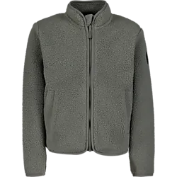 J Pile Zip Shirt - Khaki Grey Standard Small1x1