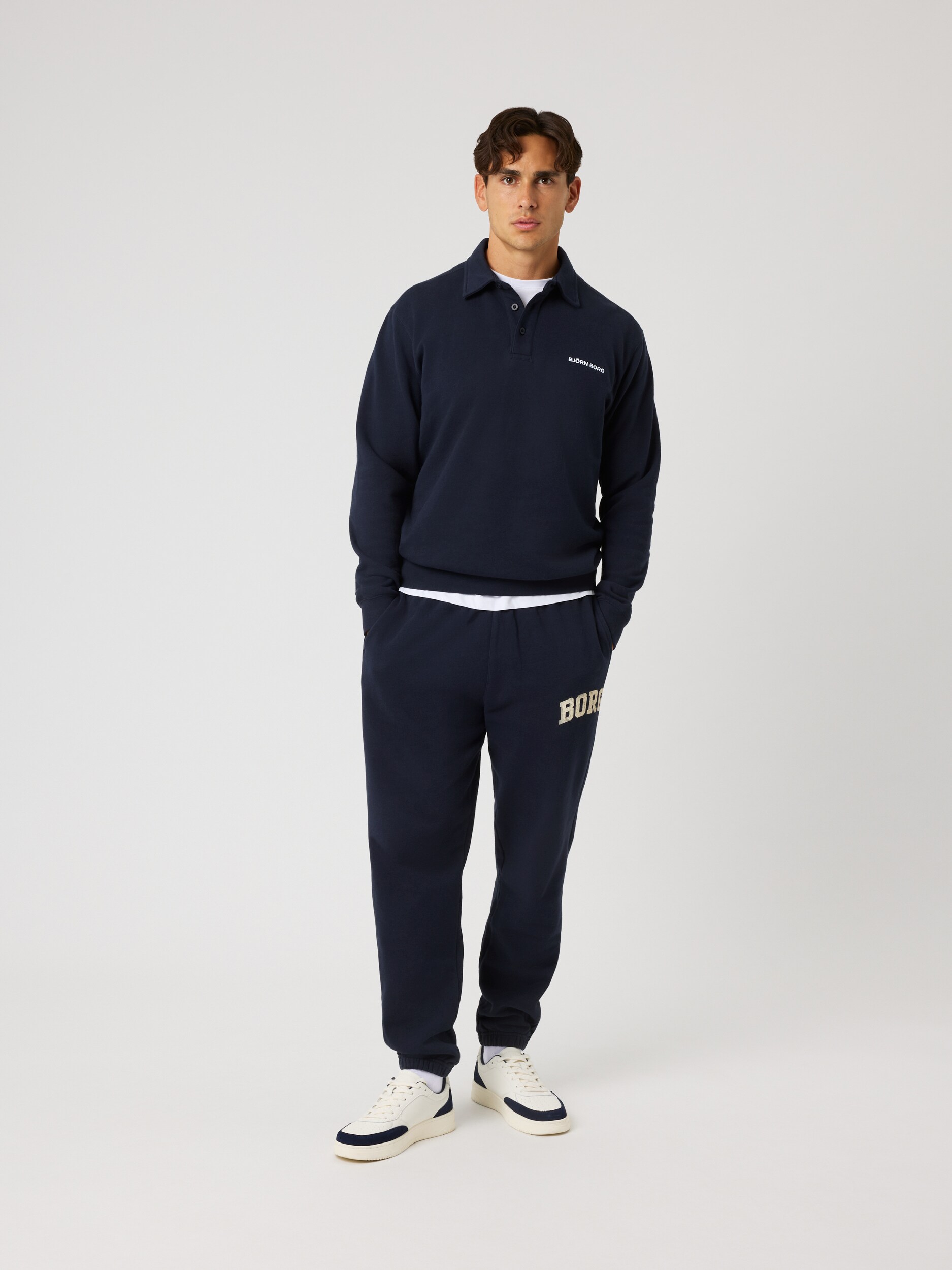 BJ&Ouml;RN BORG, M BORG CLASSIC POLO SWEATSHIRT