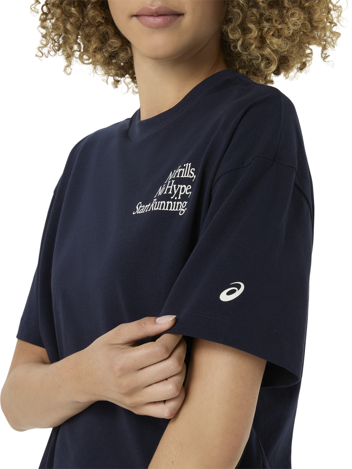 ASICS, W RUNNER MESSAGE GRAPHIC TEE