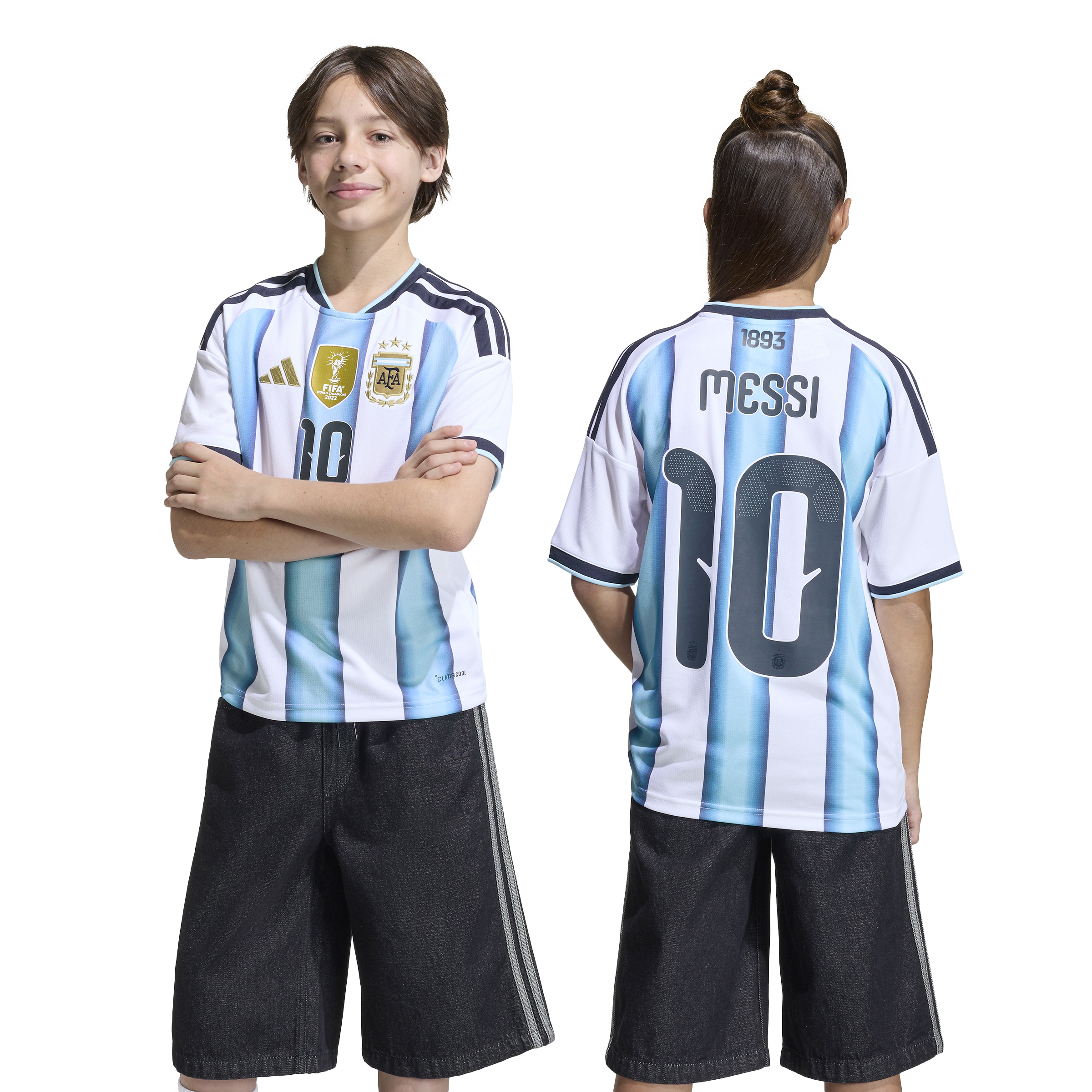 
ADIDAS, 
Argentina 26 Home Messi Kids Jersey, 
Detail 1
