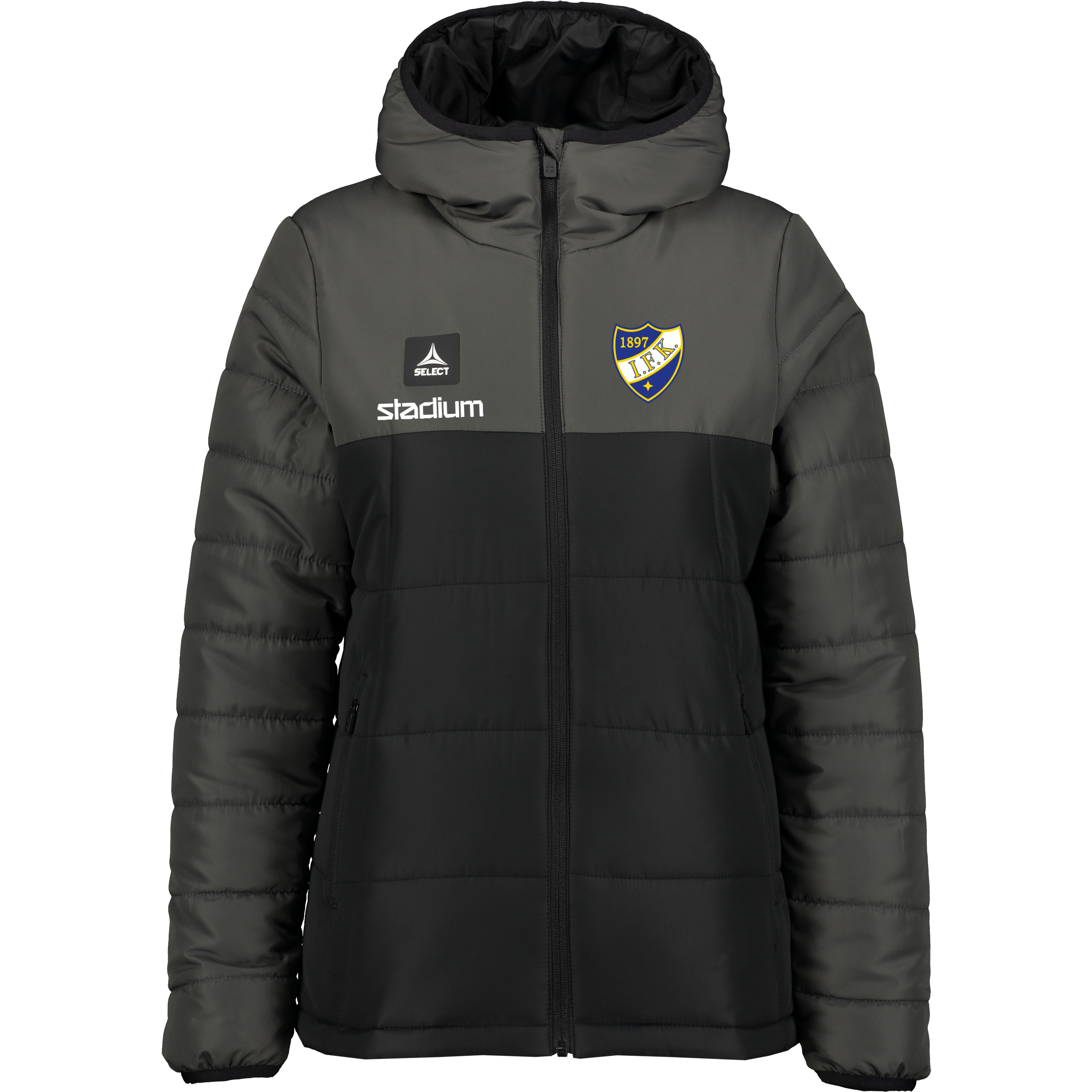 
SELECT, 
Oxford 25 Padded Jkt W, 
Detail 1
