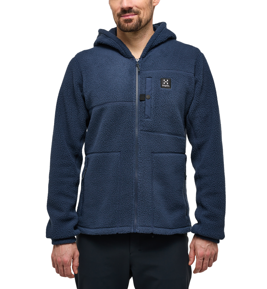 
HAGL&Ouml;FS, 
MALUNG PILE HOOD MEN, 
Detail 1
